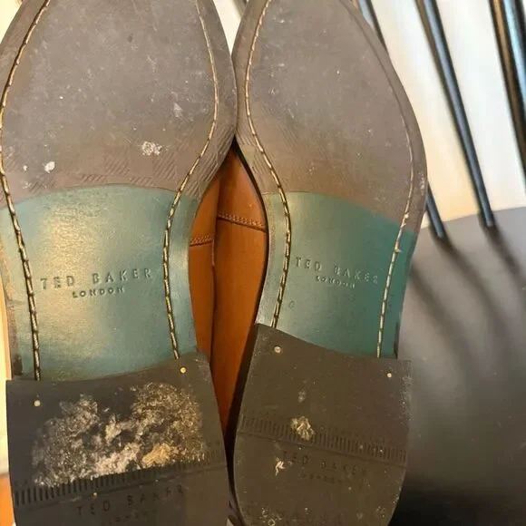 Ted Baker Addlerc debossed leather saddle loafers size 9 - Picture 10 of 12